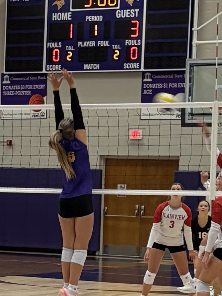 Kingsley C with the block.