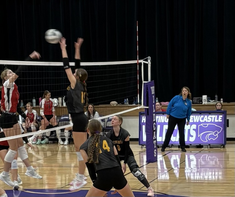 Hailey with a block. 