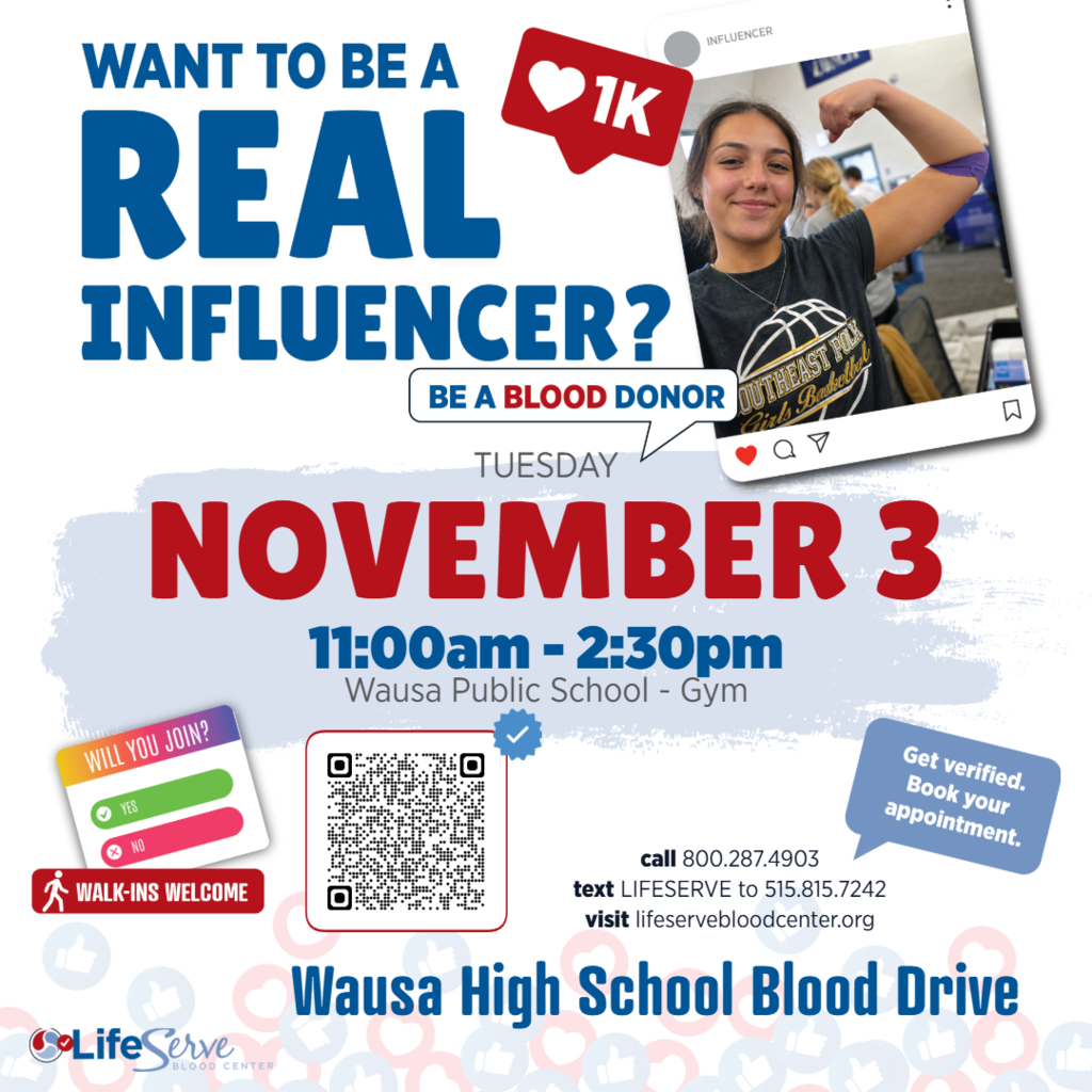Wausa High School Blood Drive