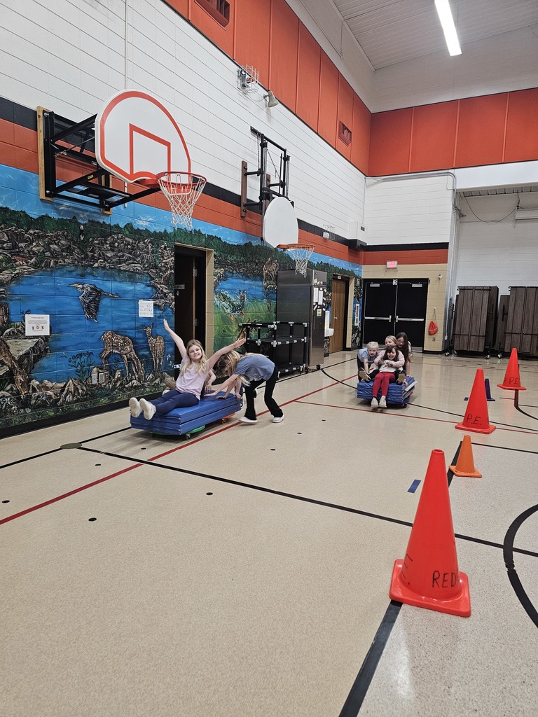 Throughout the past couple of weeks, Redgranite Elementary physical education classes have been learning about the sports and activities that are taking place at the Winter Olympics in Milan and Cortina Italy. Today they had a chance to work on fitness, communication and teamwork through bobsledding in the gymnasium. A lot of fun was had by all!