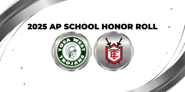 2025 AP School Honor Roll with logos for Tosa West and Tosa East