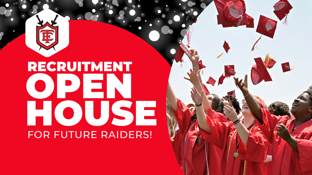 You're invited! Open house for future red raiders with photo of East graduates