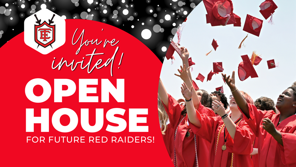 You're invited! Open house for future red raiders with photo of East graduates