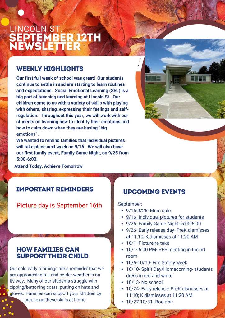 Weekly Letter 9.12
