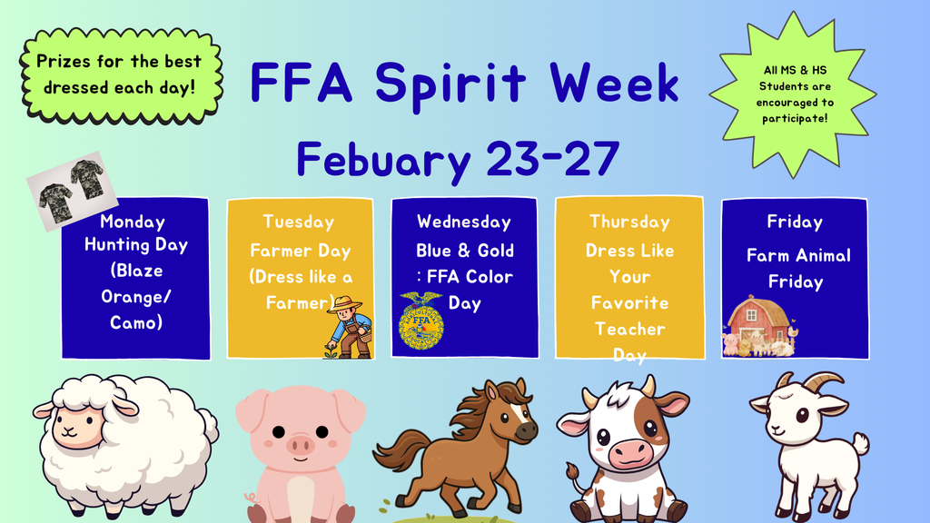 FFA Spirit Week Flyer
