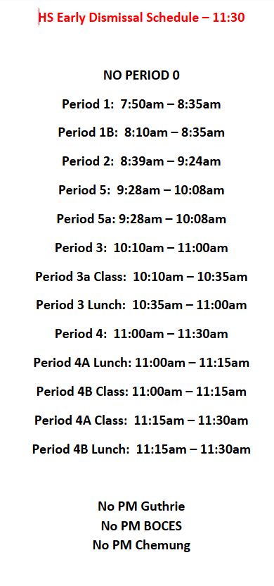 schedule