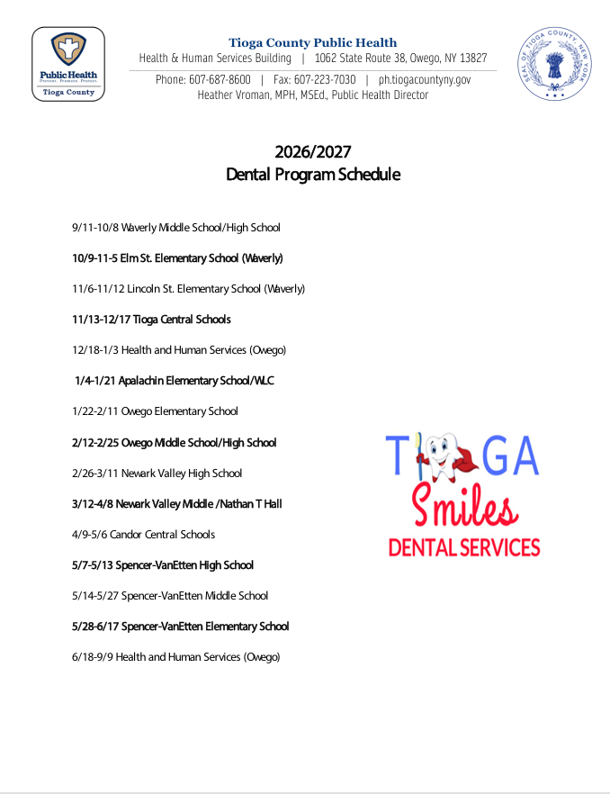 Tioga Dental Program