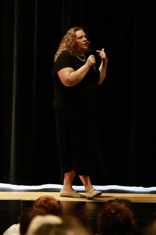 cindy remy speaks to students