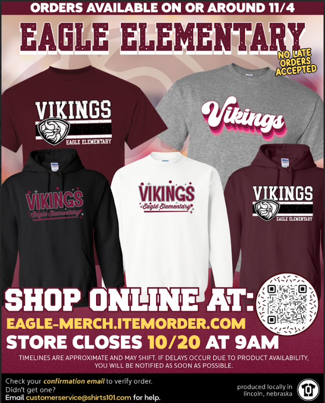 Apparel store now open, closes 10/20 at 9 am