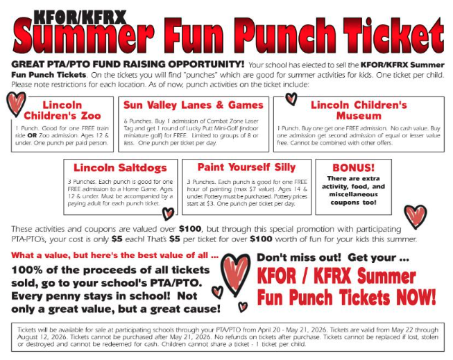 KFOR Summer fun pass