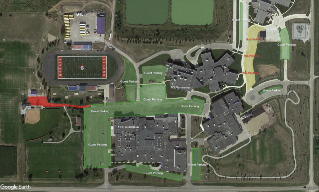 District Basketball Parking