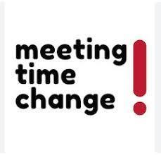 Meeting time change