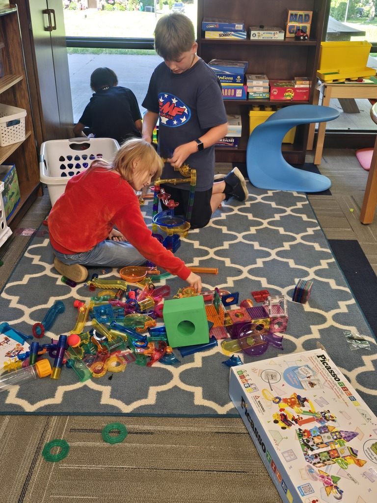 All sorts of STEM activities, building shapes and structures