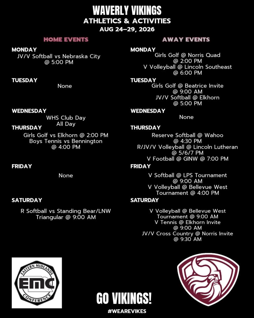 WHS Week Ahead 