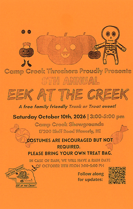 Eek at the Creek 10/10/2026