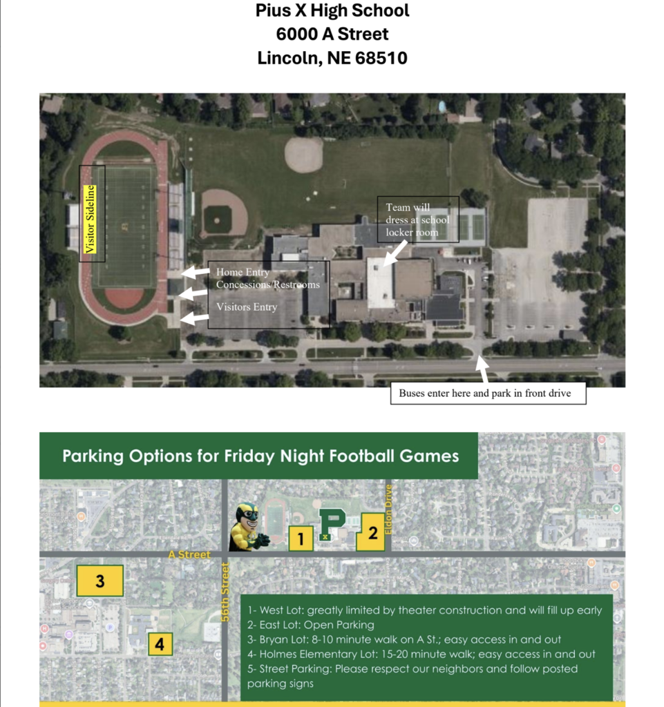 Pius X Fb parking