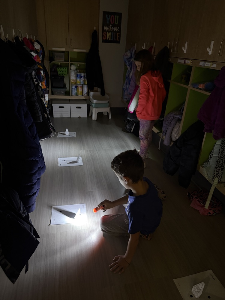 1st graders had fun exploring sun and shadows this week!