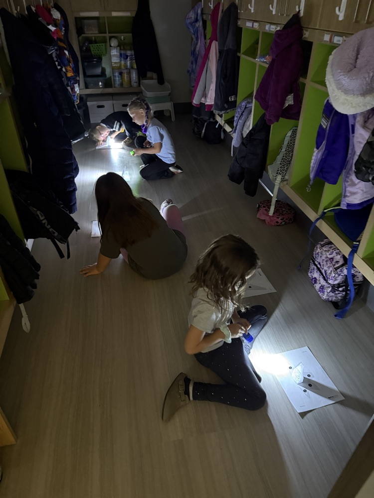 1st graders had fun exploring sun and shadows this week!