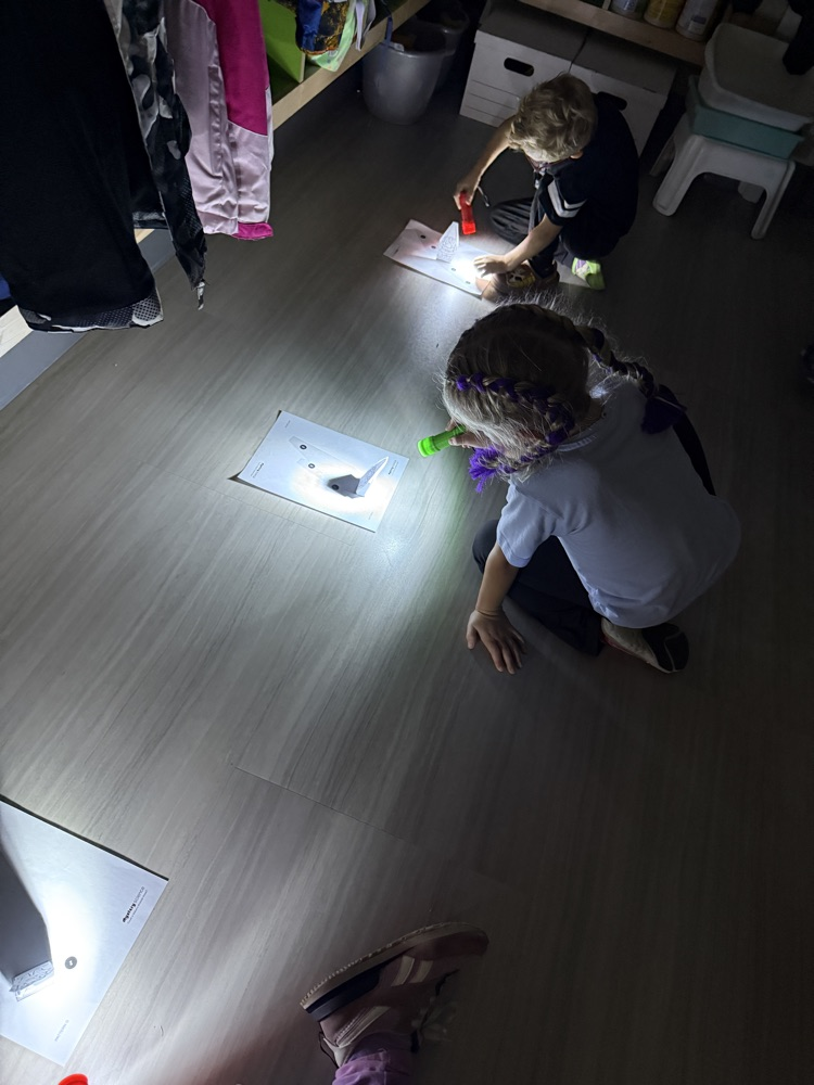 1st graders had fun exploring sun and shadows this week!