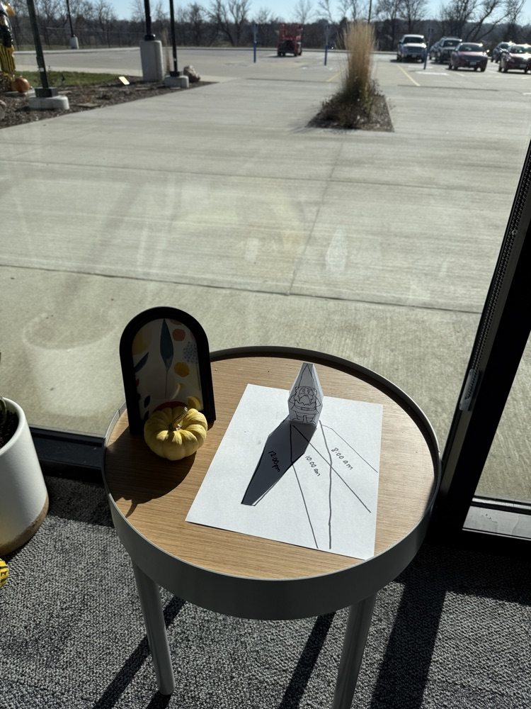 1st graders had fun exploring sun and shadows this week!