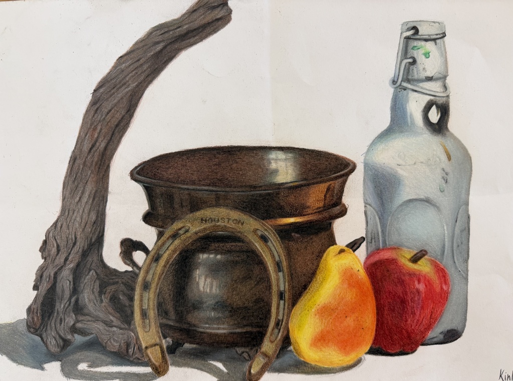 Colored pencil still life 