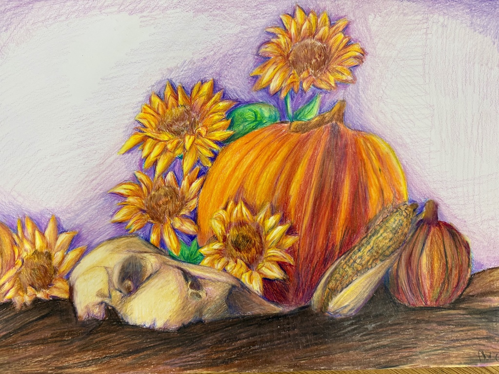 Colored pencil still life 