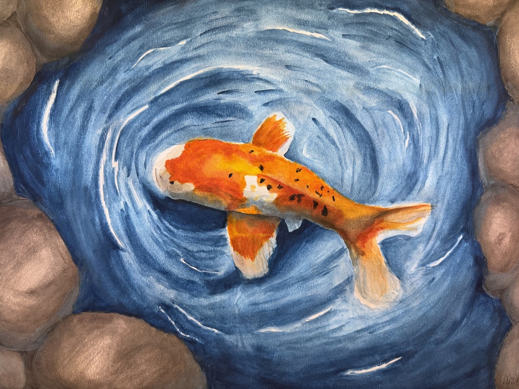 pond watercolor 