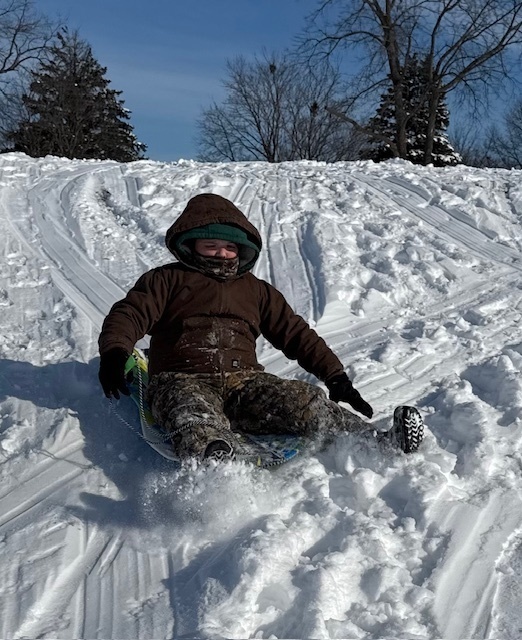 Sledding fun