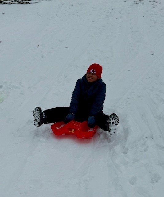 Sledding fun