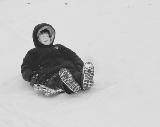 Sledding fun