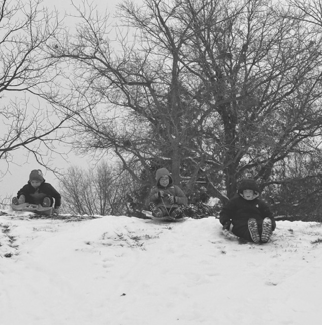 Sledding fun