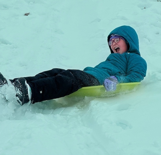 Sledding fun