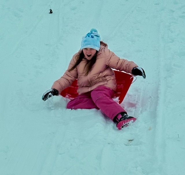 Sledding fun