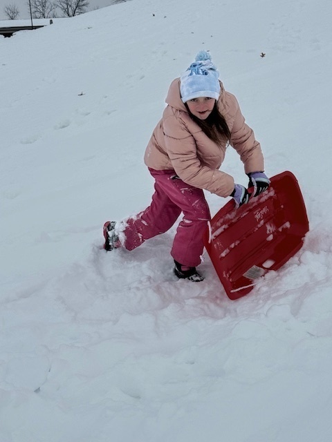 Sledding fun