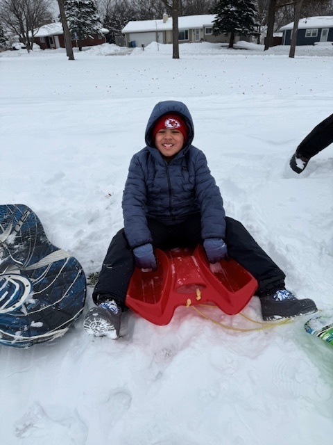 Sledding fun