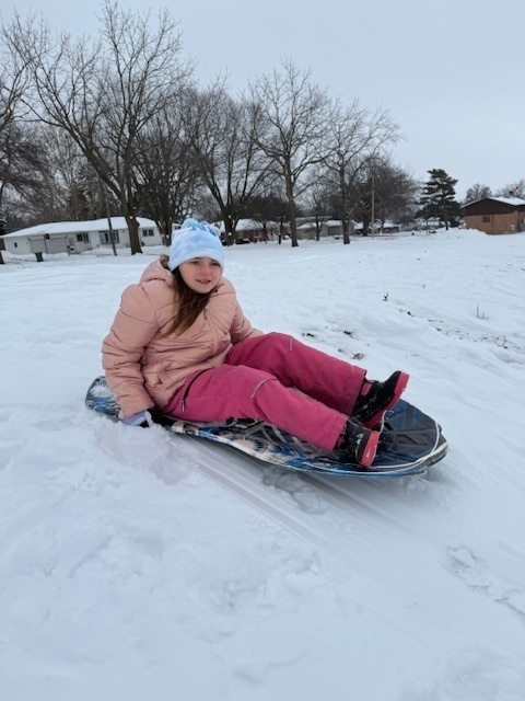 Sledding fun