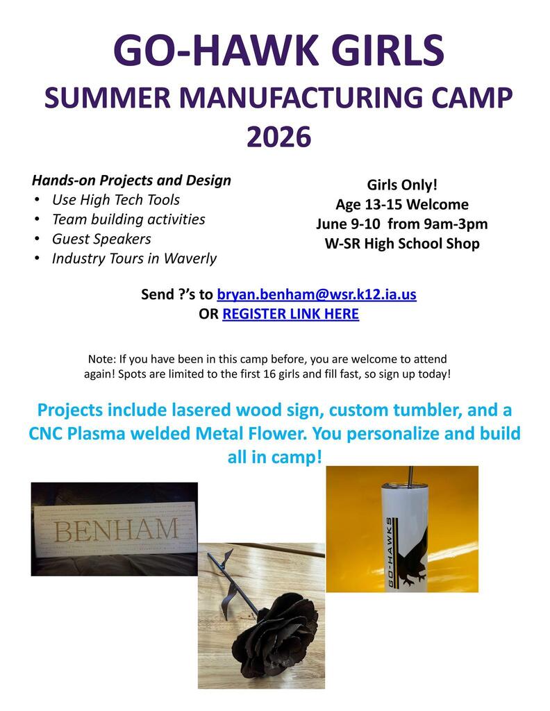 Girls Summer Mfg Camp