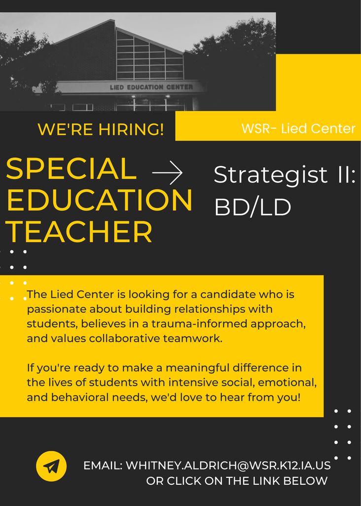 Hiring announcement