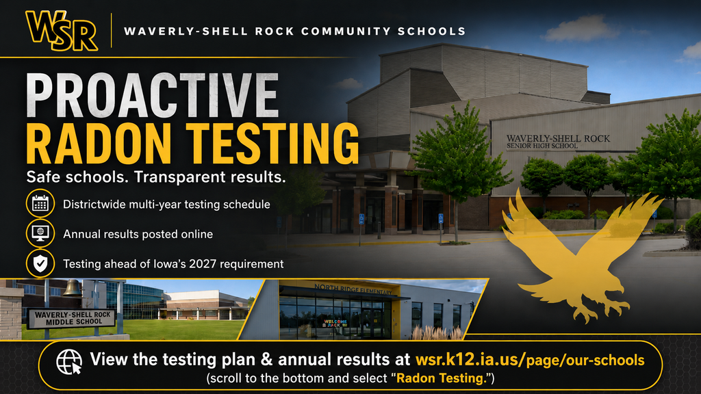 Proactive Radon Testing at Waverly-Shell Rock Community Schools