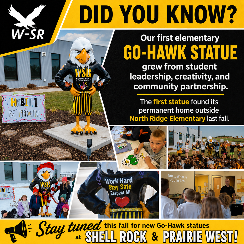 Go-Hawk Statues