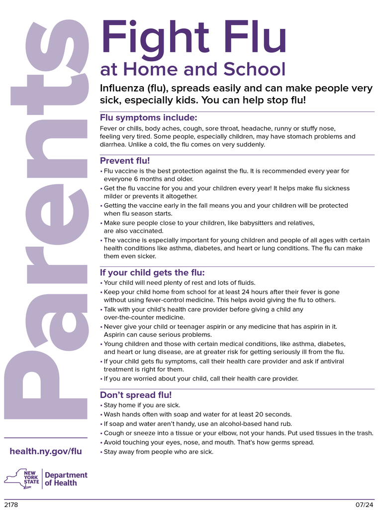 Flu Season Info - English