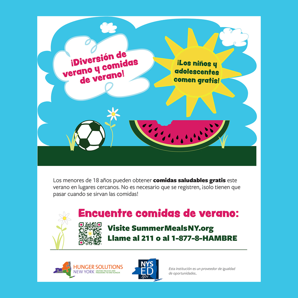 summer feeding flier in spanish