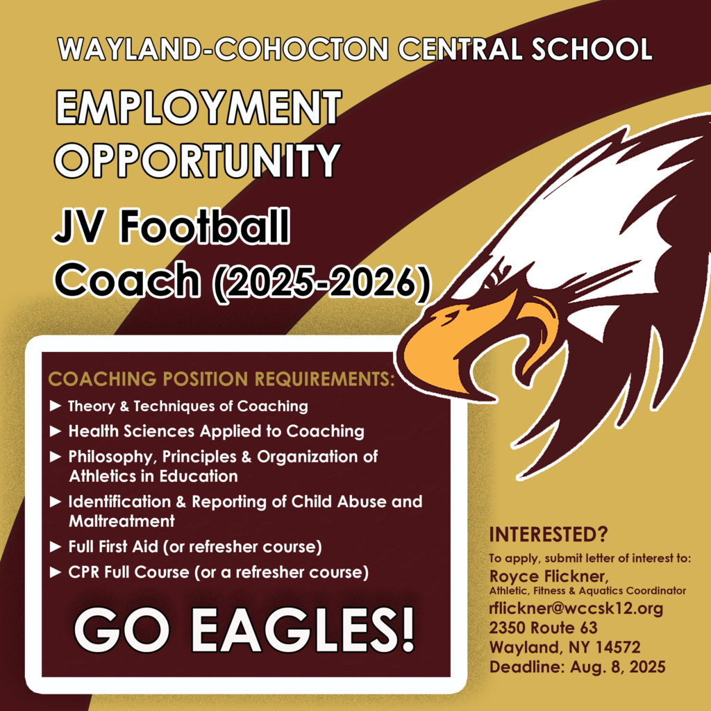 JV Football Coach Advertisement