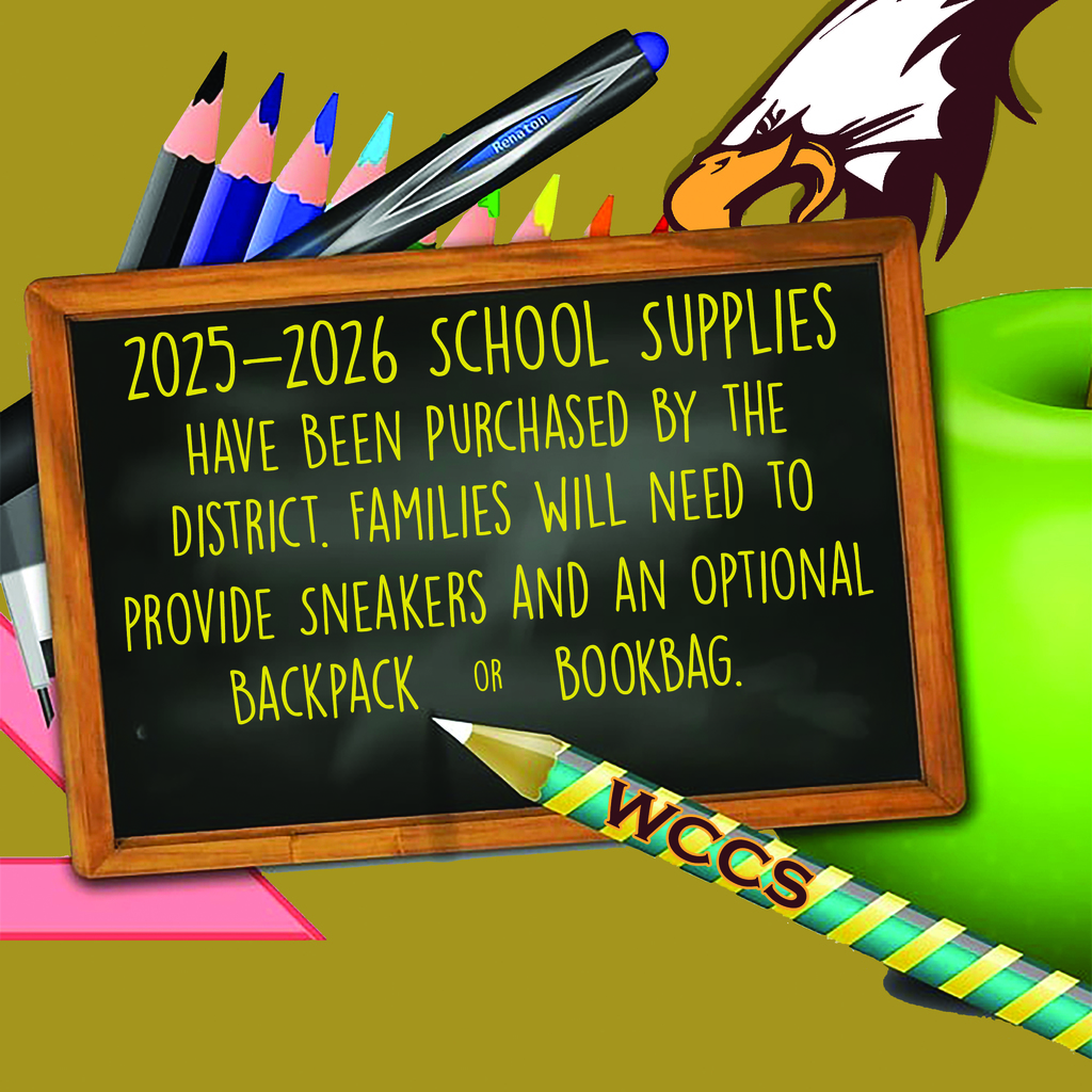 2025-2026 Supplies provided by school