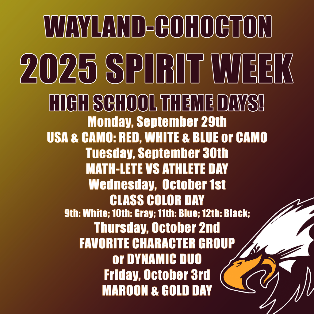 High School Homecoming Spirit Week Theme Days