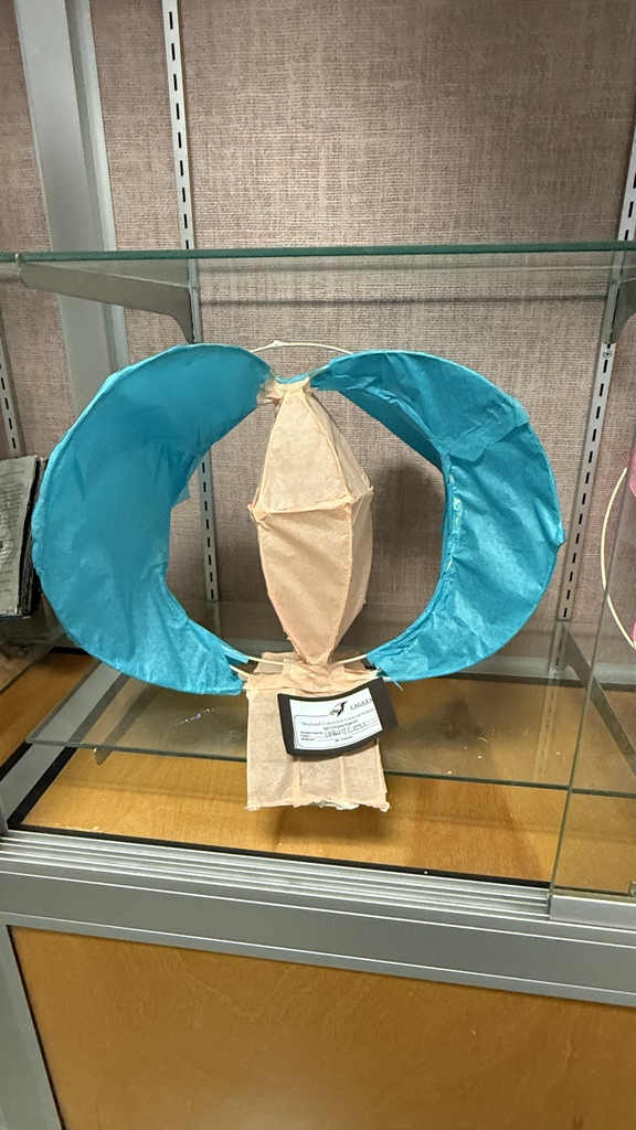 Samples of HS work displayed through the building.