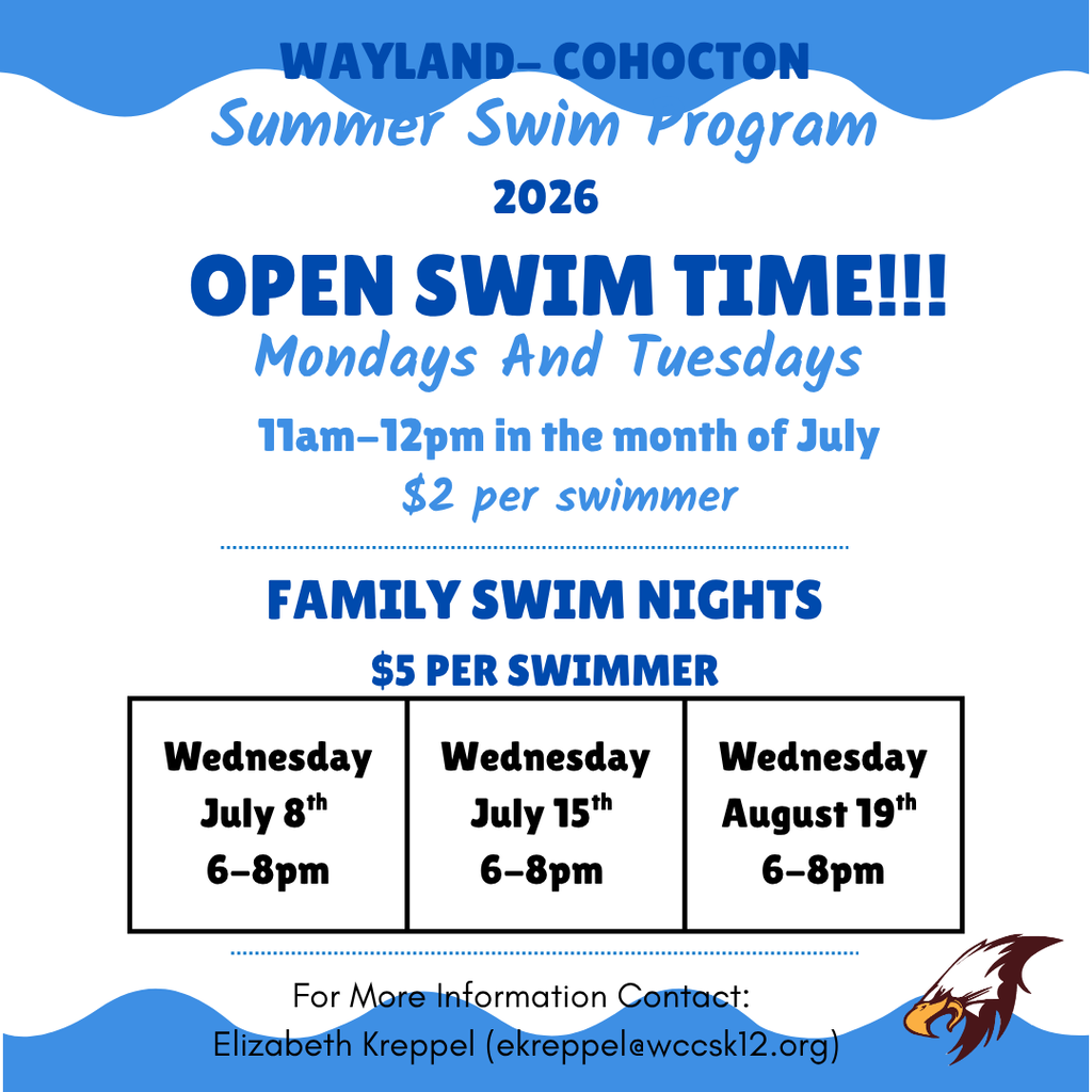 Summer Open Swim Schedule
