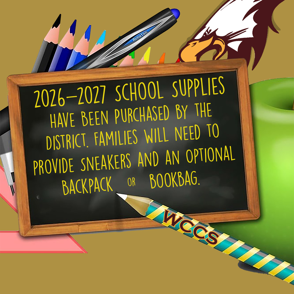 Supplies are purchased by the school district.