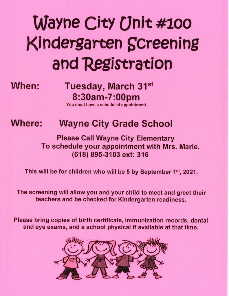 Kindergarten Registration