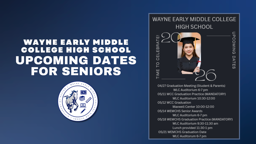 Upcoming Dates for Seniors